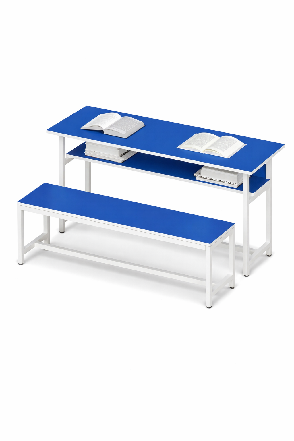 Blue and white study set