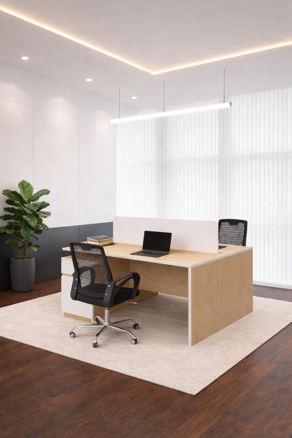 Two Seater Double Facing Workstation