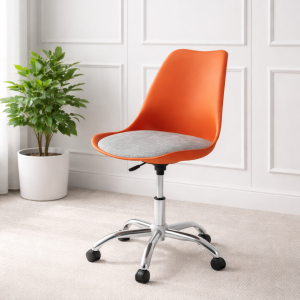 Tulip Revolving Chair – Orange