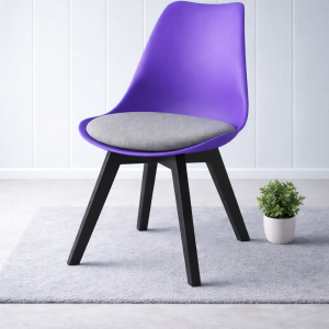 Tulip Wing Chair - Purple