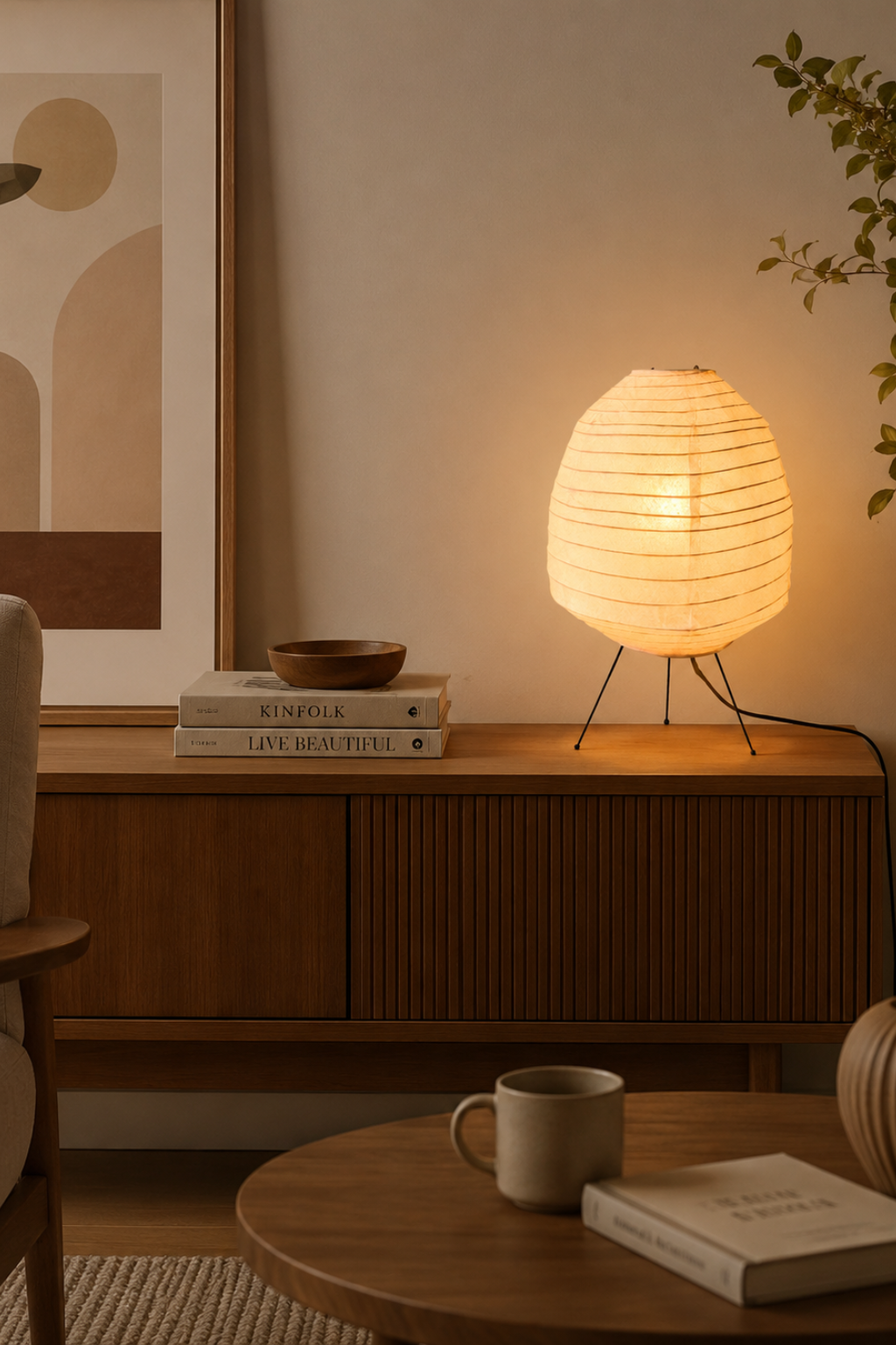 Akari Ellipse Table Lamp